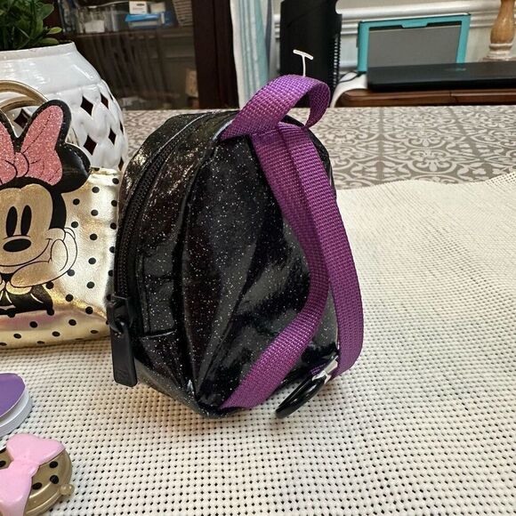 Disney Real Littles 2 Pc‎ Lot Minnie Gold Handbag & Purple Shimmer Backpack - Picture 4 of 7